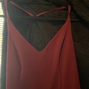 Burgundy dress